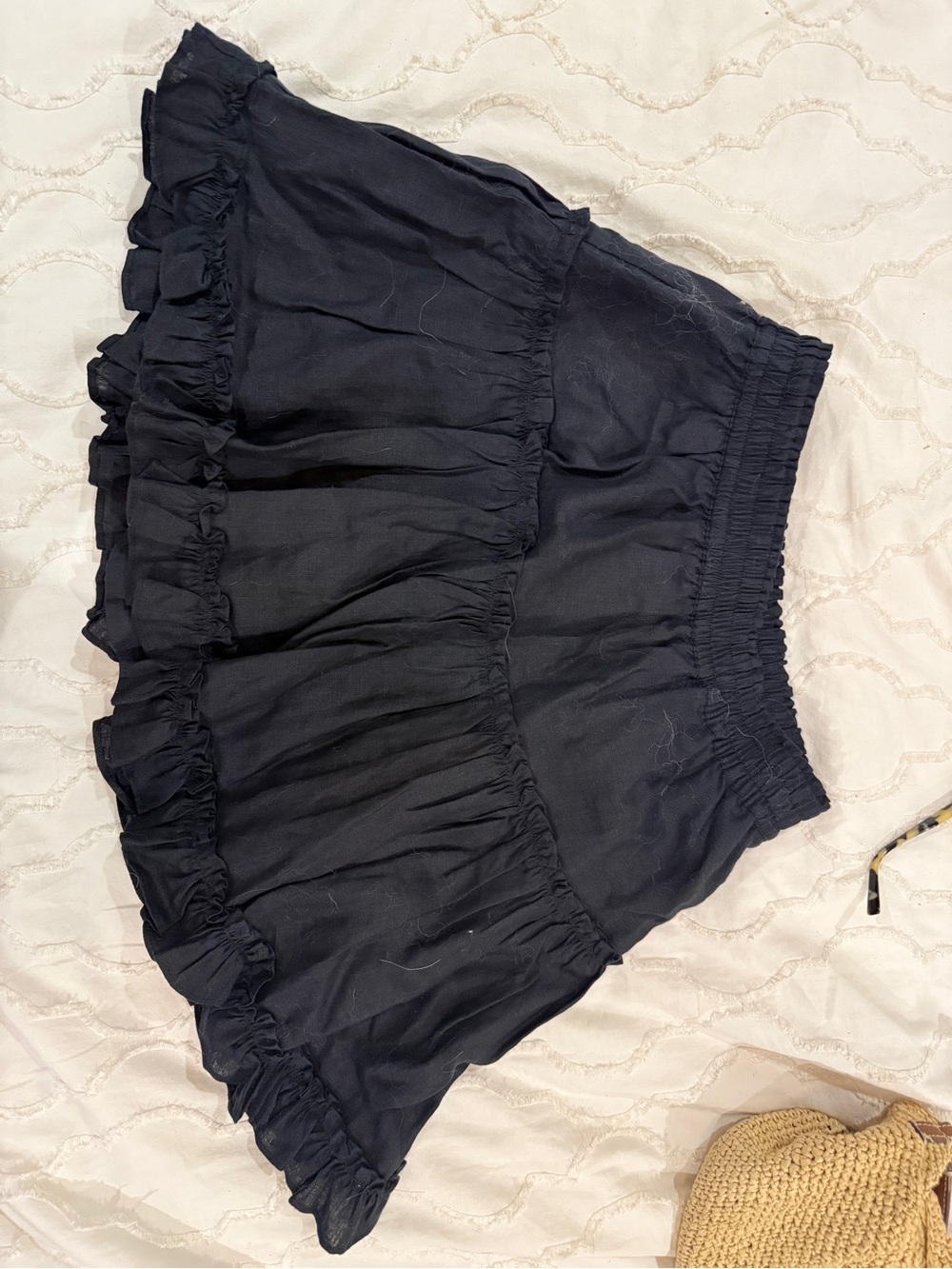 Hill House Black Linen Paz Skirt